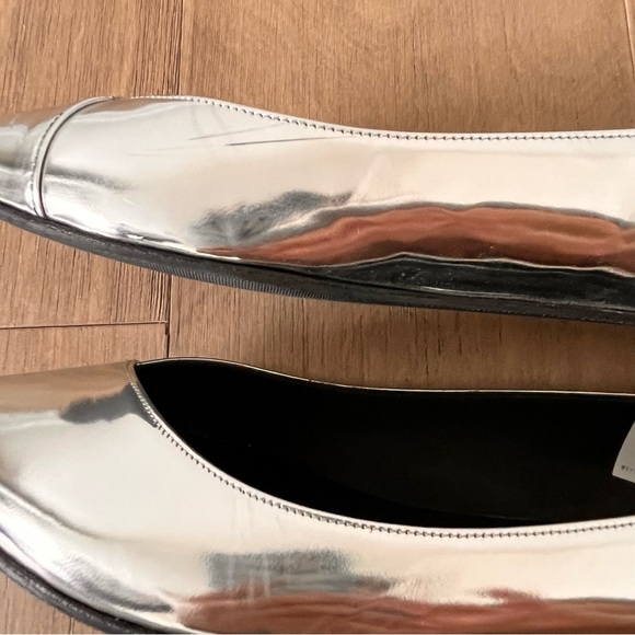 Isabel Marant Silver Metallic Pointed Flats - Picture 7 of 10